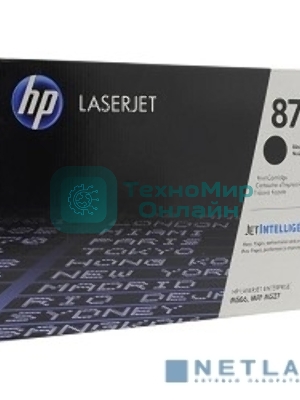 Тонер Картридж HP 87A CF287A черный для HP LJ Ent M506/M527 (9000 стр.)