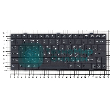 Клавиатура для ноутбука Fujitsu LifeBook P7010 черная