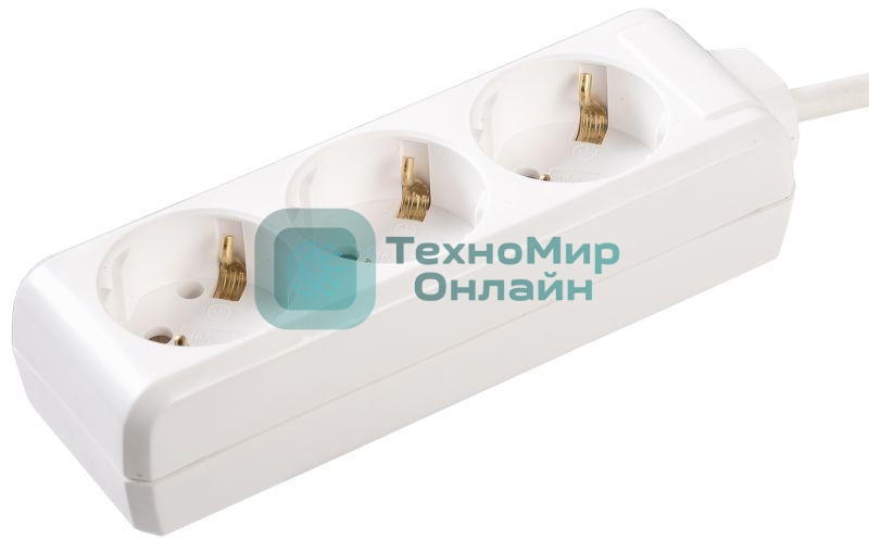 Удлинитель 3х3 м с заземл. 16А IP20 У03 2P+PE IEK WYP10-16-03-03-Z-N