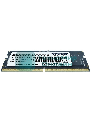 Оперативная память Patriot, DDR5, 16GB (1x16 GB), 4800 MHz, CL40, SO-DIMM