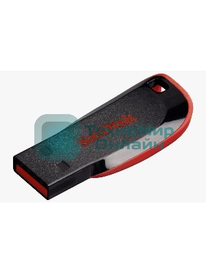 Флешка USB Sandisk CZ50 Cruzer Blade (SDCZ50-064G-B35), 64Gb, USB 2.0, R/W 15/4, черный/красный