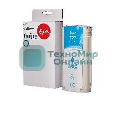 Картридж струйный Sakura B3P19A (№727 Cyan) для HP, голубой, 130 мл.