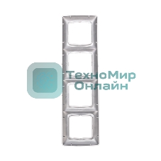 Рамка Kranz 4-я DEA горизонтальная Серебряный металлик