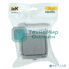 Выключатель 2-кл. 1п ОП Aquatic 10А IP54 ВС-20-2-0-А сер. IEK EVA20-K03-10-54