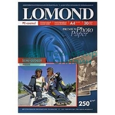 Фотобумага ПРЕМИУМ для стр.печати Lomond 250 г/м2 односторонняя Semi-Glossy Warm 10х15 см (20 л)