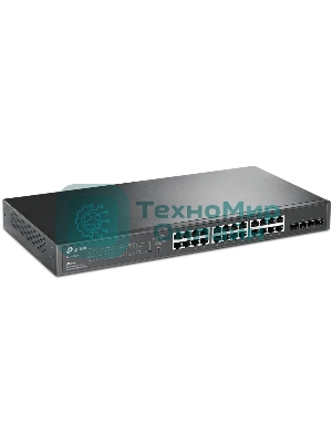 Коммутатор TP-Link TL-SG2428P JetStream гигабитный Smart коммутатор на 24 порта PoE+ и 4 SFP-слота SMB