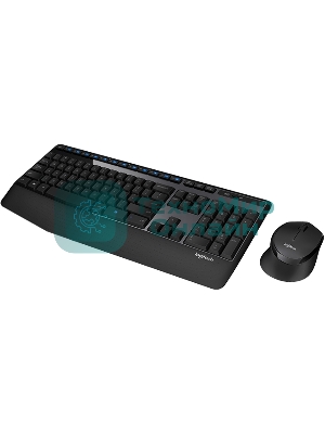 Комплект клавиатура+мышь Logitech MK345 беспроводной, USB, 1000 DPI, чёрный/серый