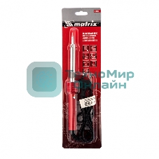 Паяльник Matrix, пластиковая рукоятка,медный наконечник с долговечным защитным покрытием, 60W