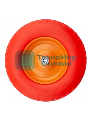 Колесо Palisad полиуретановое 4.80/4-8 длина оси 90 мм, подшипник 20 мм