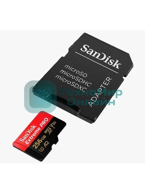 Флеш карта Sandisk Extreme Pro microSDXC 256Gb + SD Adapter + Rescue Pro Deluxe 200Mb/s