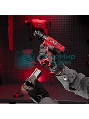 Дрель-шуруповерт аккумуляторная MTX MCDL-12-02P, Аккумуляторная, 12В, 2 АКБ, Кейс