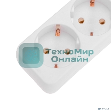 Удлинитель 5 гнезд, 5 м, 3х0,75 мм², с/з, белый PROconnect