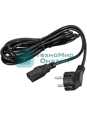 Шнур сетевой Rexant СЕЕ 7/7 (Schuko) – IEC 320 C13 3x0,75мм², длина 1,8м