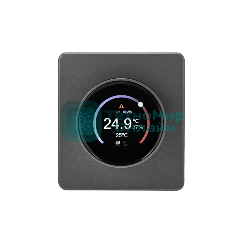 Терморегулятор Kranz KR-78-0728-2 ROUND Wi-Fi с/у титан