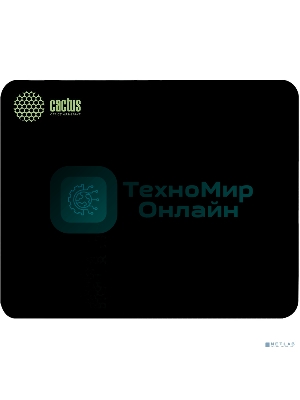 Коврик для мыши Cactus черный 220x180x2мм (CS-MPC-P01XS)