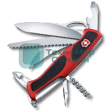Нож перочинный Victorinox RangerGrip 57 Hunter (0.9583.MC) 130мм 13функций красный/черный карт.коробка