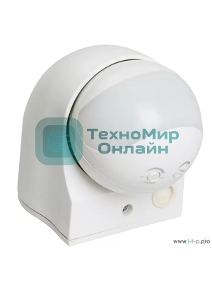 Детектор движения ДД 010 1100Вт угол. обз. 180град. IP44 бел. IEK LDD10-010-1100-001