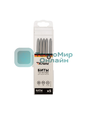 Бита Kranz PH2х90 мм для шуруповерта (упак. 5 шт.)