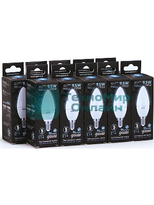 Лампа светодиодная LED Gauss Candle E14 9.5Вт 4100К