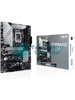 Материнская плата ASUS PRIME Z790-P, LGA 1700, Intel Z790, 4xDDR5, 4xSATA, 3xM.2 PCIe 4.0 x4, 1xPCIe 5.0 x16, 3xPCIe x4, 1xPCIe x1, 1xHDMI, 1xDP, 1xUSB-C 3.2 Gen 2x2, 1xUSB 3.2 Gen 2, 2xUSB 3.2 Gen 1, 4xUSB 2.0, 1x 2.5Gb LAN, 3x3.5 мм, 7.1, ATX