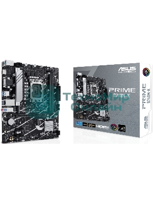 Материнская плата ASUS PRIME B760M-K, LGA 1700, Intel B760, 2xDDR5, 4xSATA, 2xM.2, 1xPCIe 4.0 x16, 2xPCIe x1, 1xHDMI, 1xVGA, 1x 2.5Gb LAN, 2xUSB-A 3.2 Gen 1, 2xUSB-A 2.0, 3x3.5 мм, 7.1, mATX