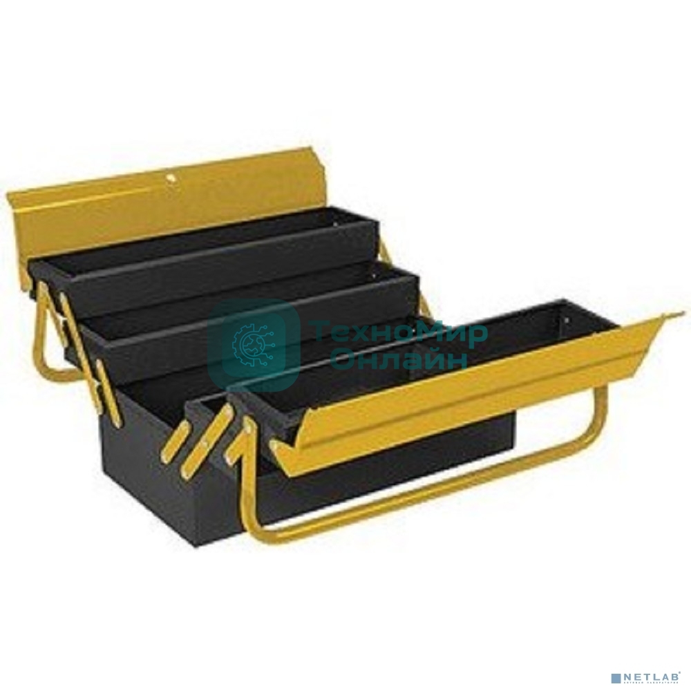 Ящик для инструмента металлический FIT IT с 4-мя раздвижными отделениями 420х200х200 мм 65679