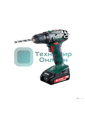 Дрель-шуруповерт Metabo BS 18 602207550, Аккумуляторный, 18В, 2 АКБ