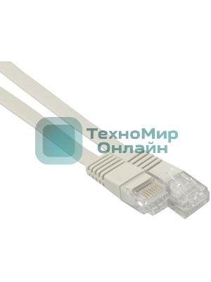 Патч-корд Buro cat.5e molded 0.5м серый RJ-45 (m)-RJ-45 (m)