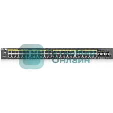 Коммутатор гибридный L2 PoE+ Zyxel NebulaFlex Pro GS2220-50HP, rack 19
