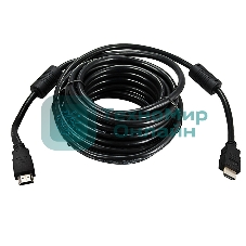 Кабель Rexant HDMI - HDMI 1.4, 10 м, Gold (PVC пакет)