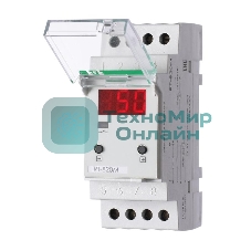 Регулятор температуры RT-820M (от -25 до +130 град.C; микропроцессорный; многофункц.; цифровая индикация; выносной датчик с термоус. проводом; монтаж на DIN-рейке 35мм 230В 16А 1Z IP20) F&F EA07.001.007