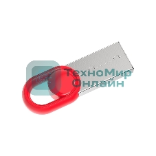 Флешка USB Netac UM2 (NT03UM2N-064G-32RE), 64Gb, USB 3.0, R/W 130/50, серебристый/красный