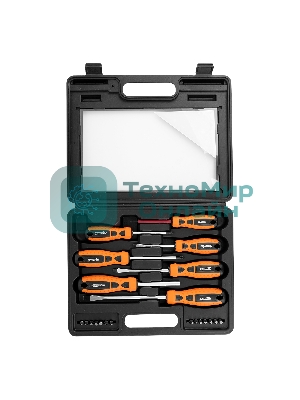 Набор отверток Sparta биты, двухкомпонентные рукоятки, 21 предмет