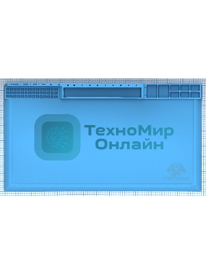 Резиновый коврик для работы с телефонами/планшетами с магнитными ячейками для мелких деталей 210х38