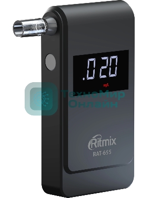 Алкотестер Ritmix RAT-655 электрохимический черный