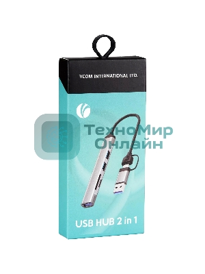 USB-концентратор TypeC+adapter-->USB3.0+2USB2,0+SD+TF, VCOM