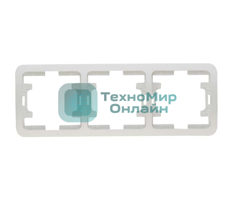 Рамка 3-м Makel Mimoza горизонт. бел.