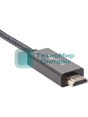 Кабель DisplayPort M-> HDMI M 4K@60Hz 1.8m Telecom,оплетка (TA561M-1.8M)