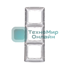 Рамка Kranz 3-я DEA горизонтальная Серебряный металлик