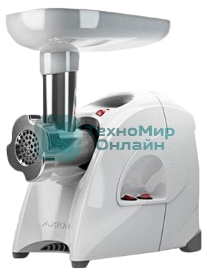 Мясорубка электрическая Аксион М41.02 белый, 1700 Вт, 2.0 кг/мин, реверс, защита от перегрузки, насадки - 8