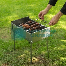 Мангал-дипломат Palisad Camping в сумке 410x280x125 мм, 1,5 мм, 6 шампуров в комплекте