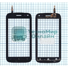 Сенсорное стекло (тачскрин) для Micromax A110Q Canvas 2 Plus черное