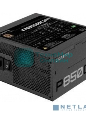 Блок питания Gigabyte GP-P850GM RTL, 850Вт, 80 PLUS Gold, 120мм, модульный, черный
