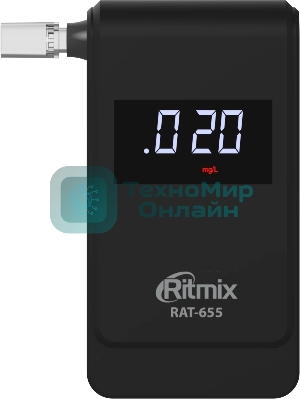 Алкотестер Ritmix RAT-655 электрохимический черный