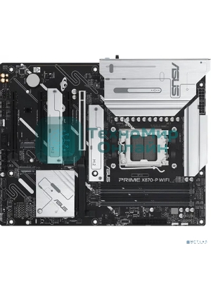 Материнская плата ASUS PRIME X870-P, AM5, AMD X870, 4xDDR5, 2xSATA, 4xM.2, 1xPCIe 5.0 x16, 2xPCIe 4.0 x1, 1xHDMI, 2xUSB-C, 1x 2.5Gb LAN, 4xUSB-A 3.2 Gen 1, 1xUSB-A 3.2 Gen 2, 4xUSB-A 2.0, 3x3.5 мм, 7.1, ATX