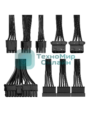 Блок питания 450W ExeGate 80 PLUS Bronze 450PPH-OEM (ATX, APFC, КПД 88% (80 PLUS Bronze), 12cm fan, 24pin, (4+4)pin, 2xPCI-E, 3xSATA, 3xIDE, black, RTL)