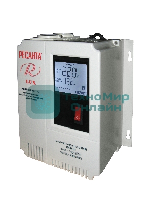 Стабилизатор напряжения Ресанта АСН-1000Н/1-Ц электронный однофазный серый