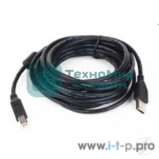 Кабель Gembird USB 2.0 PRO для соед. 1.8м AM/BM позол.конт., фер.кол., пакет