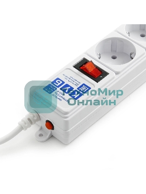 Сетевой фильтр Powercube SPG-B-15-WHITE 5 м, 5 розеток, белый, коробка