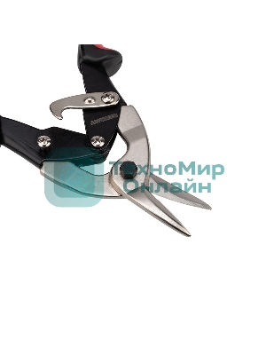 Ножницы по металлу левые Rexant 260 мм никелированные, двухкомпонентные рукоятки